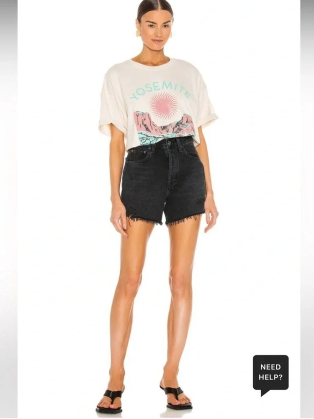 Agolde Riley Shorts in Vortex